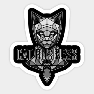 cat business Sticker